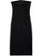 Krep Scuba Kumaş Slim Fit Drape Detaylı Straplez Kalem Elbise 2