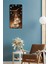 Mdf Dikdörtgen Kahve Fincanı Desenli Uv Baskı Sessiz Duvar Saati 30X60 cm – USD016 4