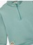 Şardonlu Uzun Kollu Yarım Fermuarlı Dik Yaka Oversize Sweatshirt 3