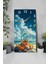Deniz Temalı Mdf Dikdörtgen Duvar Saati – 30X60 Cm, Uv Baskı – USD060 6