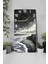 Dekoratif Siyah Beyaz Fırtına Manzaralı Mdf Dikdörtgen Duvar Saati – 30X60 cm – USD065 5