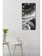 Dekoratif Siyah Beyaz Fırtına Manzaralı Mdf Dikdörtgen Duvar Saati – 30X60 cm – USD065 6
