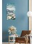 Kelebek ve Beyaz Çiçek Desenli Mdf Dikdörtgen Duvar Saati – 30X60 cm Uv Baskıı – USD053 4