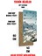 Kelebek ve Beyaz Çiçek Desenli Mdf Dikdörtgen Duvar Saati – 30X60 cm Uv Baskıı – USD053 5