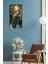 Mdf Dikdörtgen Dekoratif Duvar Saati – Tavus Kuşu ve Ay Desenli 30X60 cm Uv Baskı – USD024 4
