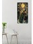 Mdf Dikdörtgen Dekoratif Duvar Saati – Tavus Kuşu ve Ay Desenli 30X60 cm Uv Baskı – USD024 7