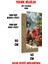 Meyve ve Dağ Manzaralı Mdf Dikdörtgen Duvar Saati – 30X60 Cm, Uv Baskı – USD052 5
