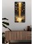 Mdf Dikdörtgen Dekoratif Duvar Saati – Altın Şelale Tasarım (30X60 Cm) – USD019 2