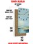 Soyut Deniz Manzaralı Mdf Dikdörtgen Duvar Saati – 30X60 Cm, Uv Baskı – USD050 5