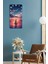Yelkenli Gün Batımı Manzaralı Mdf Dikdörtgen Duvar Saati – 30X60 cm Uv Baskı– USD057 4