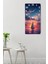 Yelkenli Gün Batımı Manzaralı Mdf Dikdörtgen Duvar Saati – 30X60 cm Uv Baskı– USD057 7