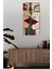 Dekoratif Mdf Dikdörtgen Duvar Saati – Modern Sanat Çizimli Tasarım (30X60 Cm)– USD030 2