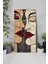 Dekoratif Mdf Dikdörtgen Duvar Saati – Modern Sanat Çizimli Tasarım (30X60 Cm)– USD030 6