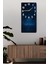 Gece Manzaralı Ağaç Temalı Mdf Dikdörtgen Duvar Saati – 30X60 Cm, Uv Baskı– USD044 2