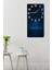 Gece Manzaralı Ağaç Temalı Mdf Dikdörtgen Duvar Saati – 30X60 Cm, Uv Baskı– USD044 7
