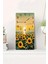 Mdf Dikdörtgen Duvar Saati – 30X60 cm Günebakan Çiçekli Günbatımı Tasarım Uv Baskı – USD013 1