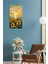 Mdf Dikdörtgen Duvar Saati – 30X60 cm Günebakan Çiçekli Günbatımı Tasarım Uv Baskı – USD013 4
