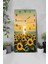 Mdf Dikdörtgen Duvar Saati – 30X60 cm Günebakan Çiçekli Günbatımı Tasarım Uv Baskı – USD013 6