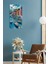 Mdf Dikdörtgen Duvar Saati Uv Baskı – 30X60 cm Renkli Sahil Kasabası Tasarımı – USD003 4