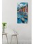 Mdf Dikdörtgen Duvar Saati Uv Baskı – 30X60 cm Renkli Sahil Kasabası Tasarımı – USD003 7