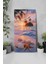 Tropikal Gün Batımı Mdf Dikdörtgen Duvar Saati – 30X60 cm Uv Baskı – USD064 5
