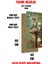 Sevimli Kedi ve Çiçek Temalı Mdf Dikdörtgen Duvar Saati – 30X60 cm Uv Baskı – USD059 5