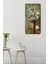 Sevimli Kedi ve Çiçek Temalı Mdf Dikdörtgen Duvar Saati – 30X60 cm Uv Baskı – USD059 7