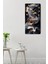 Mdf Dikdörtgen Duvar Saati – 30X60 cm Soyut Alev Desenli Uv Baskı – USD011 7