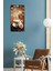 Mdf Dikdörtgen Duvar Saati – 30X60 cm Kahve ve Kalp Figürlü Uv Baskı – USD010 4