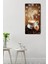 Mdf Dikdörtgen Duvar Saati – 30X60 cm Kahve ve Kalp Figürlü Uv Baskı – USD010 7
