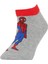 Erkek Çocuk Marvel Spiderman Pamuklu 3'lü Patik Çorap X2345A6NS 7