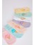 Kız Çocuk 7'li Pamuklu Gün Detaylı Patik Çorap X1885A6NS 14