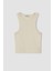 Fitted Halter Yaka Fitilli Kaşkorse Basic Düz Atlet U0357AZ23SM 11