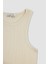 Fitted Halter Yaka Fitilli Kaşkorse Basic Düz Atlet U0357AZ23SM 12