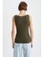 Slim Fit Dar Kesim U Yaka Basic Düz Atlet I1059AZ23SM 12