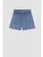 Kız Çocuk Relax Fit Jean Şort 11