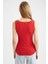 Slim Fit Dar Kesim U Yaka Basic Düz Atlet I1059AZ23SM 10
