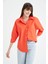 Oversize Geniş Kalıp Poplin Basic Düz Uzun Kollu %100 Pamuk Gömlek V3984AZ23SP 8