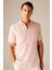 Regular Fit Polo Yaka Keten Karışımlı Kısa Kollu Gömlek W7946AZ23SM 6