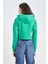 Crop Kapüşonlu Basic Düz Sweatshirt Z9510AZ22AU 10