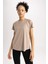 Fit Comfort Fit Bisiklet Yaka Sporcu Kısa Kollu Tişört Z6563AZ23SP 15
