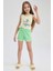 Kız Çocuk Beli Bağcıklı Şort L6125A623HS 6