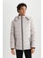Rüzgar Geçirmez Şişme Mont Slim Fit Dar Kesim Kapüşonlu Suni Kürk Astarlı Fermuarlı R0216AZ23AU 13