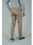 Bej Pamuklu Chino Pilesiz Erkek Pantolon PNS24K24001_07 2