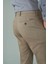 Bej Pamuklu Chino Pilesiz Erkek Pantolon PNS24K24001_07 4