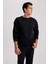 Boxy Fit Bisiklet Yaka Baskılı Sweatshirt X8282AZ23AU 10