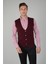 Bordo Düz Triko Yün Erkek Yelek TRYL24K24203_D25 1