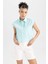 Coool Crop Çizgili Poplin Kolsuz %100 Pamuk Gömlek A6862AX23SM 12