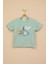 Yeşil Denizaltı Baskılı Erkek Bebek Kısa Kol Tişört 20938 1