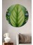 Büyük Yeşil Yaprak Çiçek Bahçesi Sulu Boya Görünümlü Dekoratif Ahşap Ev/işyeri/ofis Yuvarlak Tablo 1